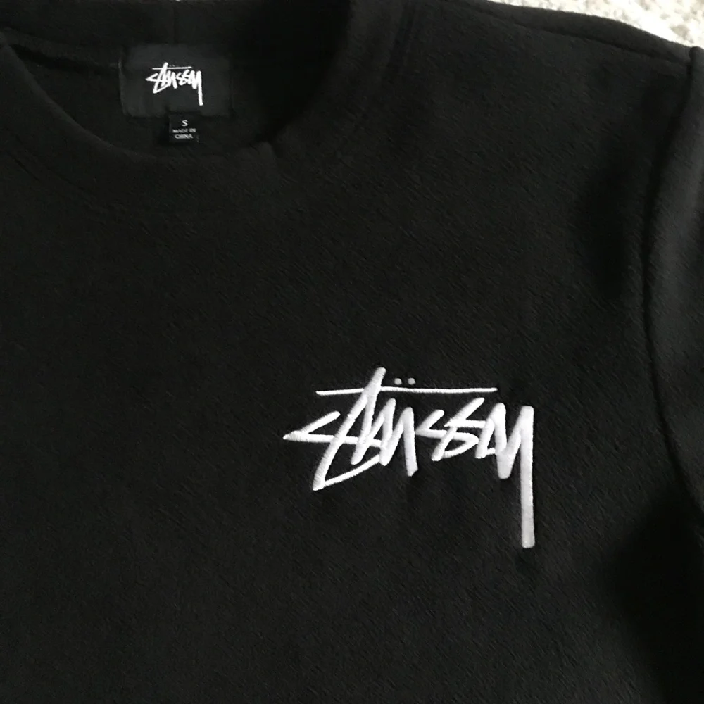 Stussy fleece winter snow crewneck sweater womens small brand new no tags - Picture 2 of 7